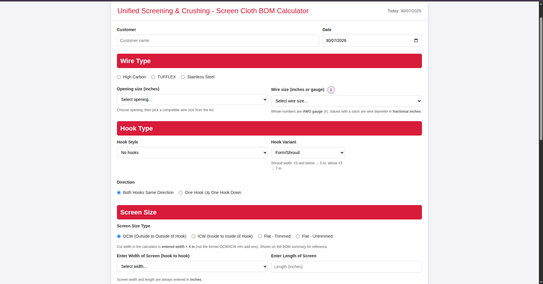 Technical Enquiry & CRM Odoo demo screen
