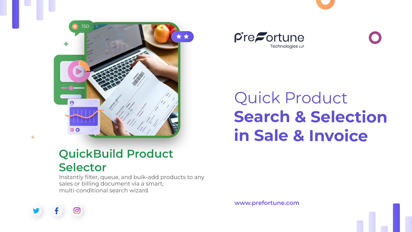 Quick Product Search & Selection in Sale & Invoice