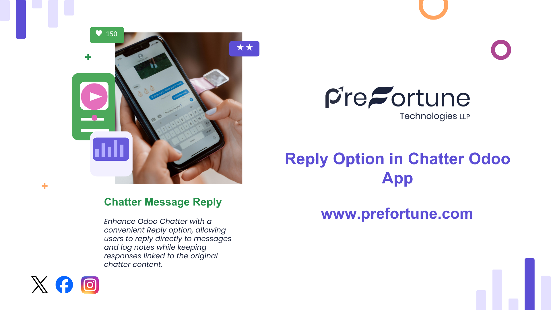 Reply Option in Chatter Odoo App