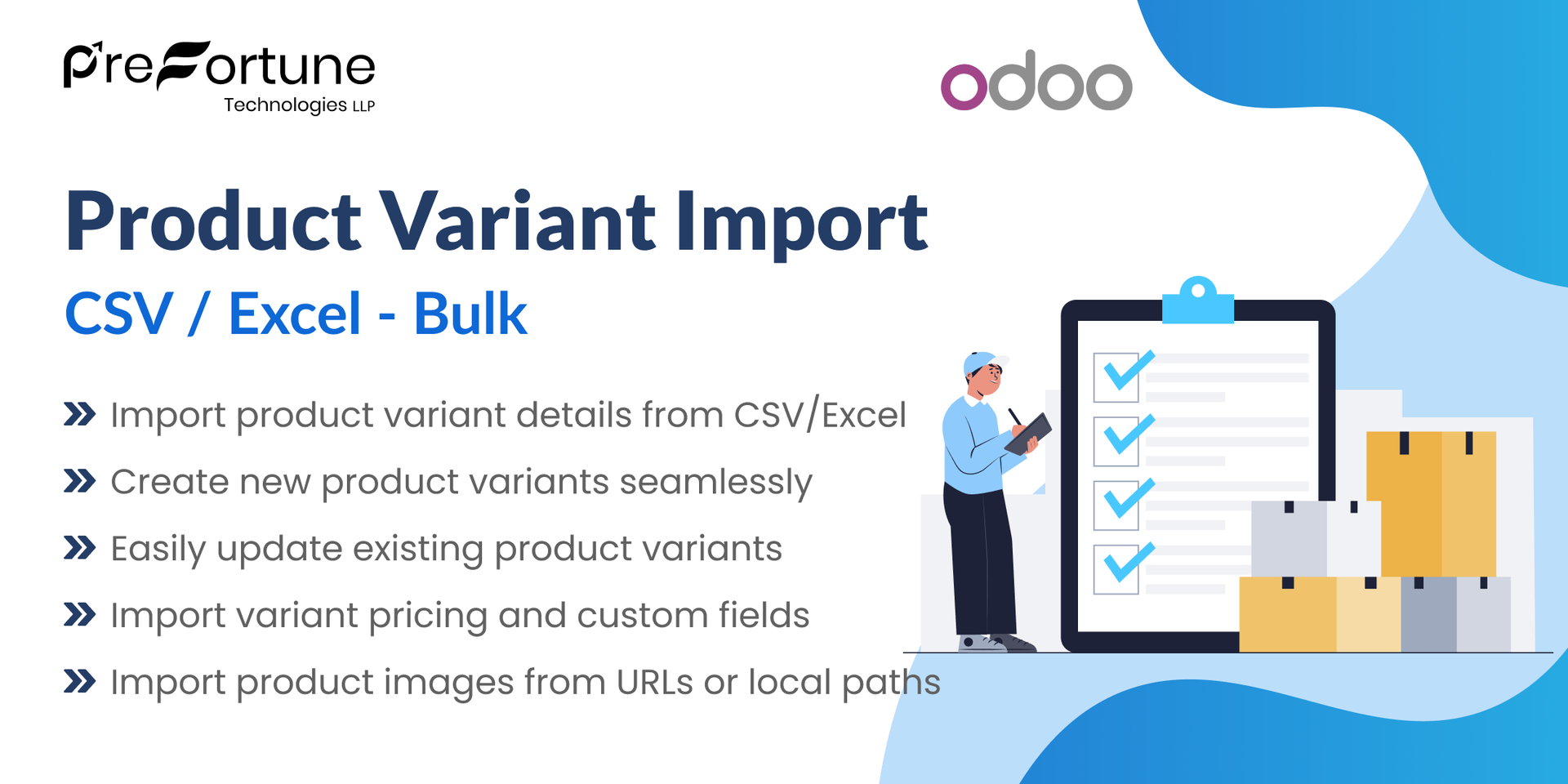 Bulk Import Product Variant from CSV/Excel