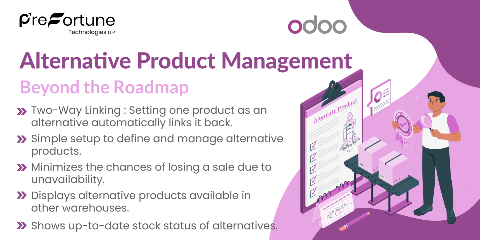 Alternative Product Management in Odoo