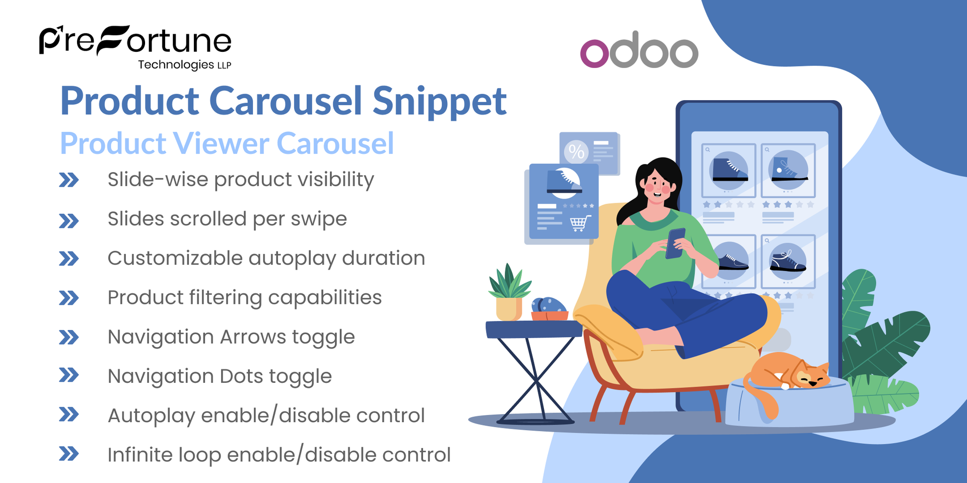 Product carousel/slider in website