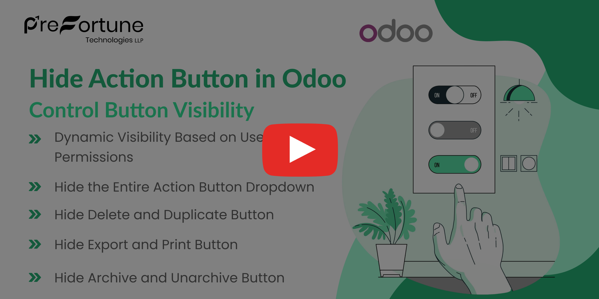 User Restriction - Hide Action Button in Menu Odoo