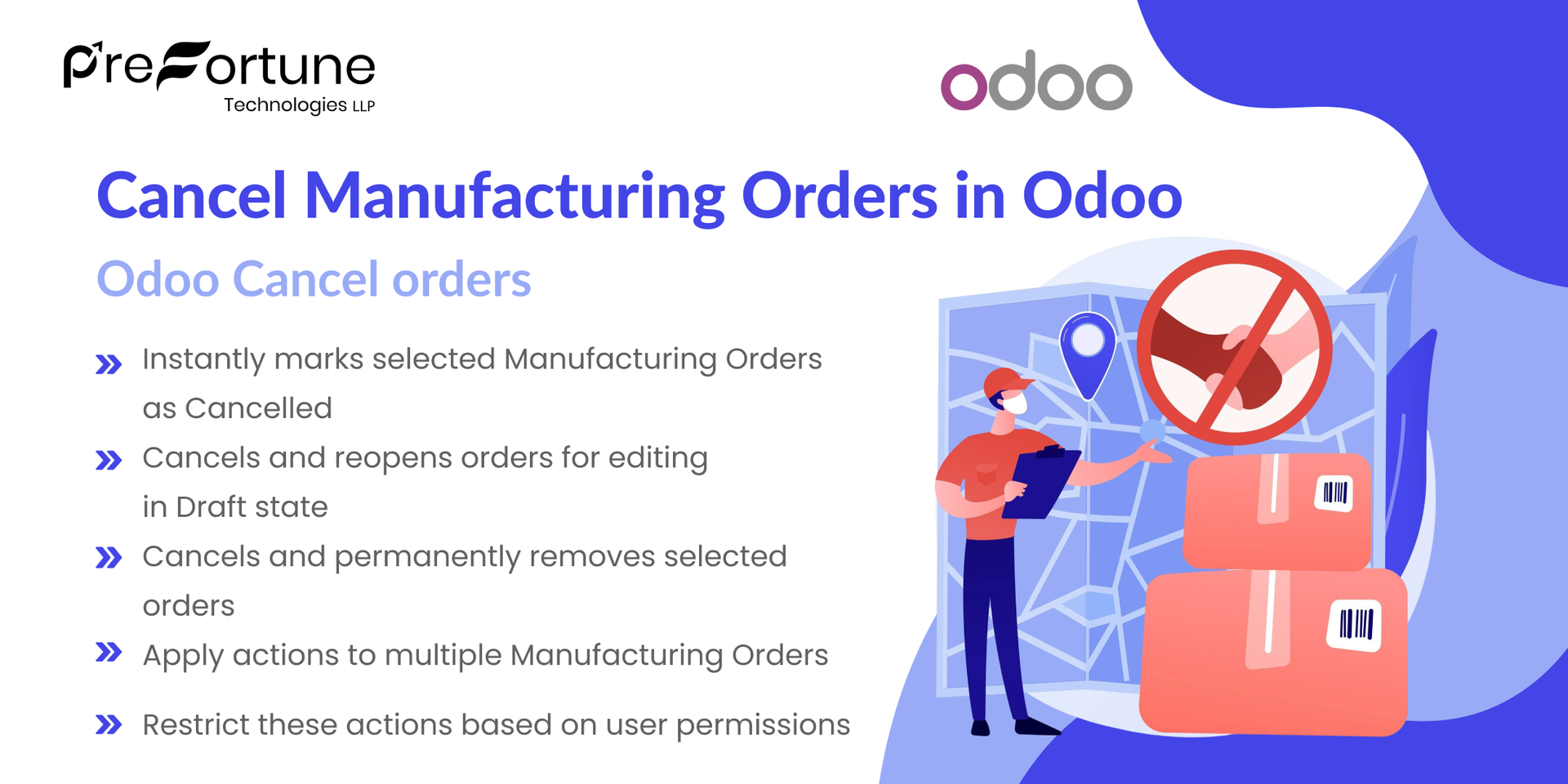 Cancel Manufacturing Orders in Odoo