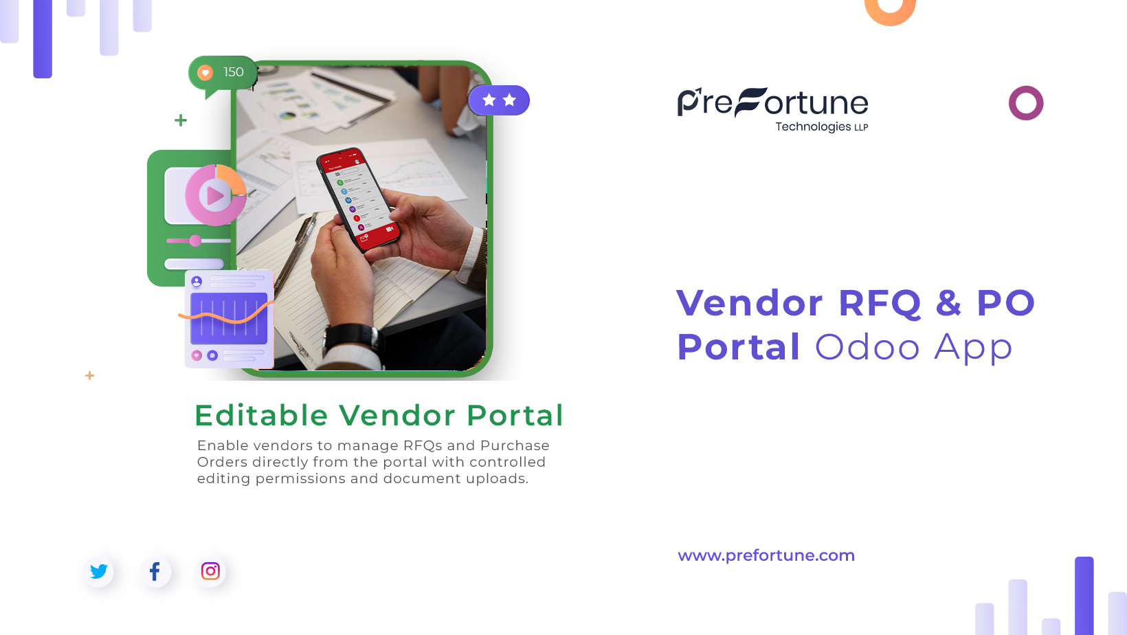 Vendor RFQ & PO Portal Odoo App