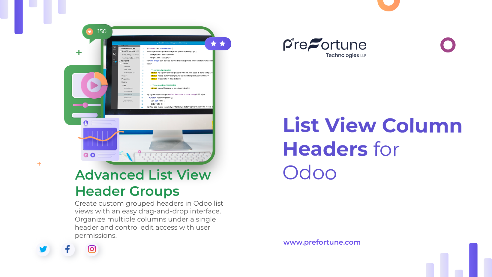 List View Column Headers for Odoo